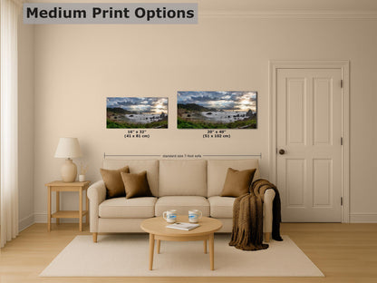 Lone Ranch Beach Oregon Coast Ocean Picture, Panorama Pacific Northwest Nature Photo Relaxation Artwork for Meditation, Apartment, Office & House Décor