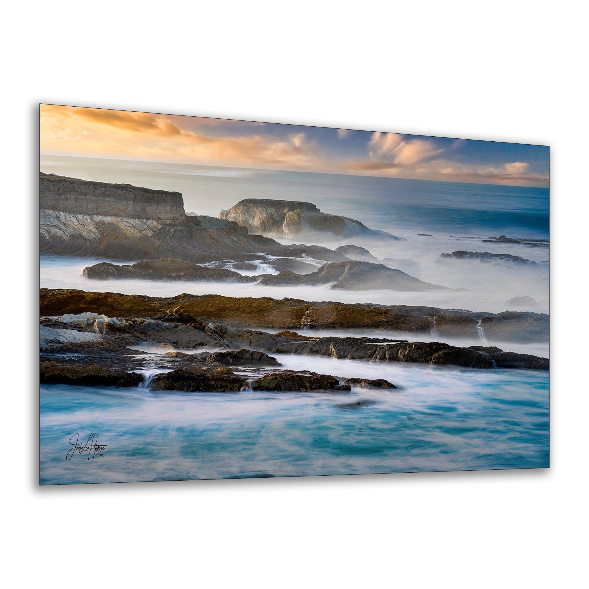 Limited Edition Fine Art Photography Ocean Picture, California Coastline Sea Mist
