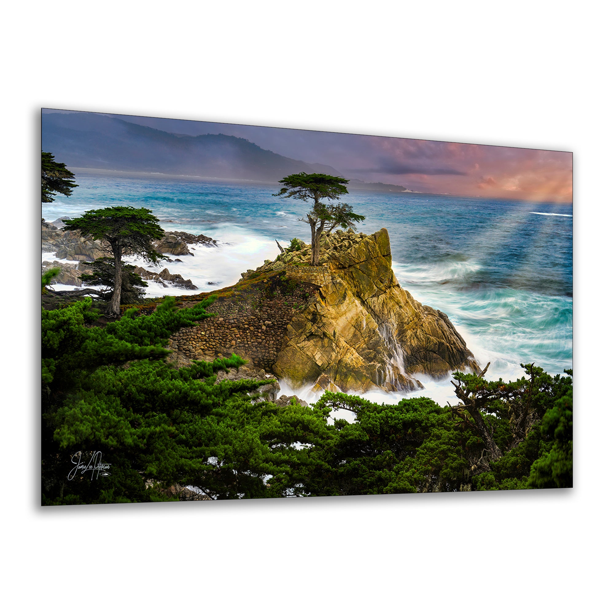 California Coastline Limited Edition Fine Art Print – Lone Cypress Ocean Picture Nature Photo