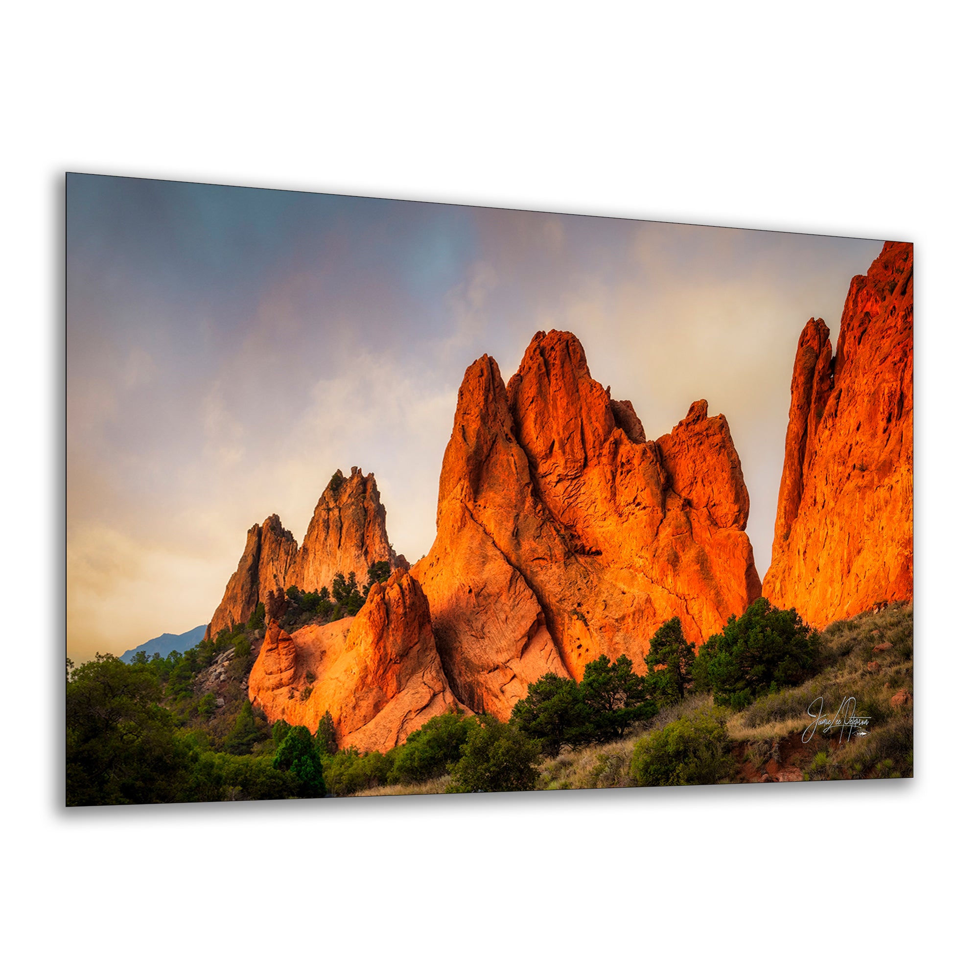 Garden of the Gods Colorado Mountain Picture, Vibrant Rocky Mountain Nature Photo for Meditation Relaxation and Bohemian Decor