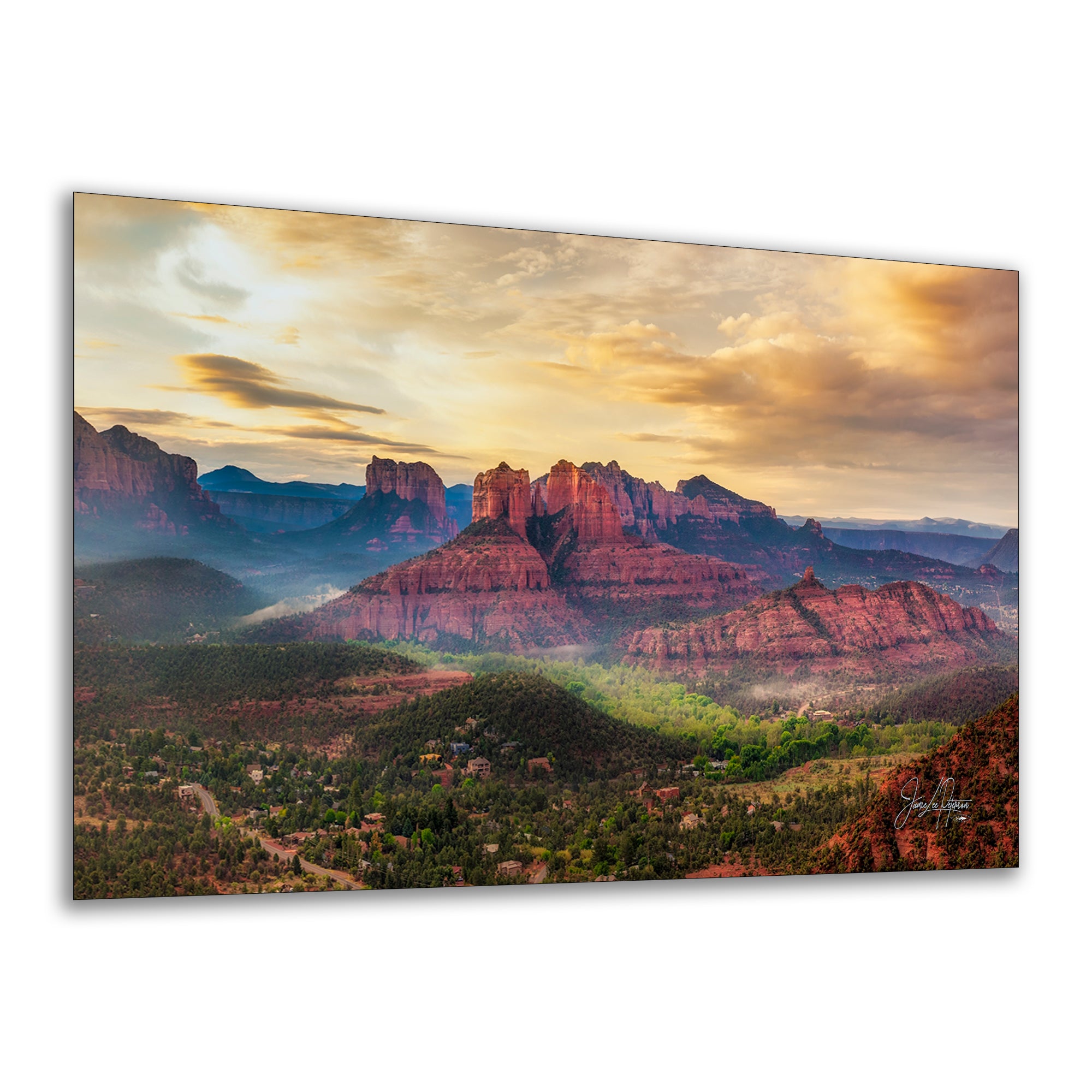 Cathedral Rock View, Sedona Arizona Desert Picture Nature Photo Relaxation Artwork for Meditation, Office, and House Decor