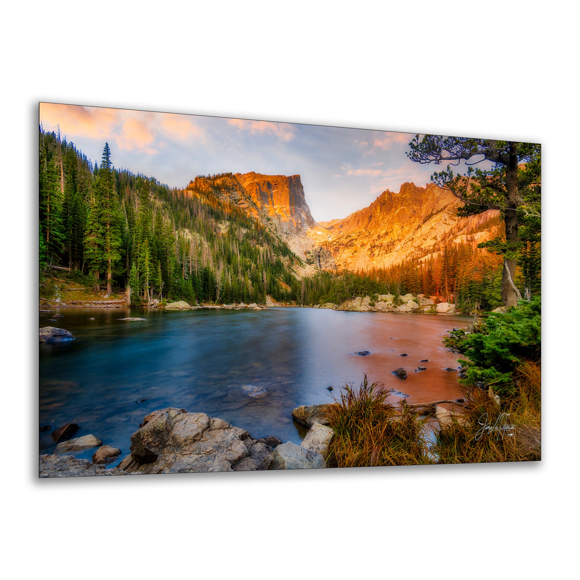 Dream Lake Rocky Mountain National Park Mountain Picture Nature Photo, Relaxation Artwork for Meditation, Office, Apartment & House Decor