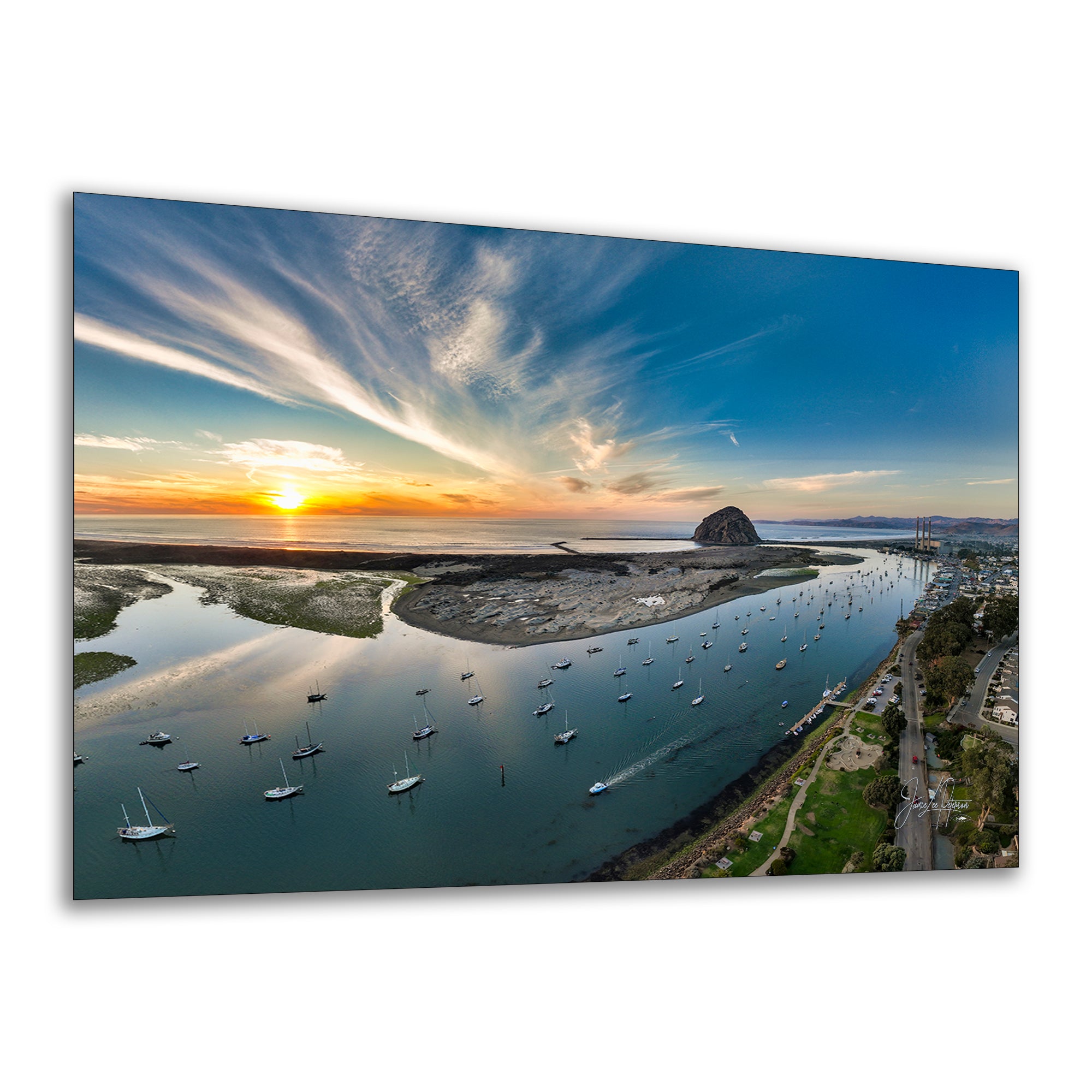 Ocean Picture Limited Edition Fine Art Print – Morro Bay Harbor California Coastline