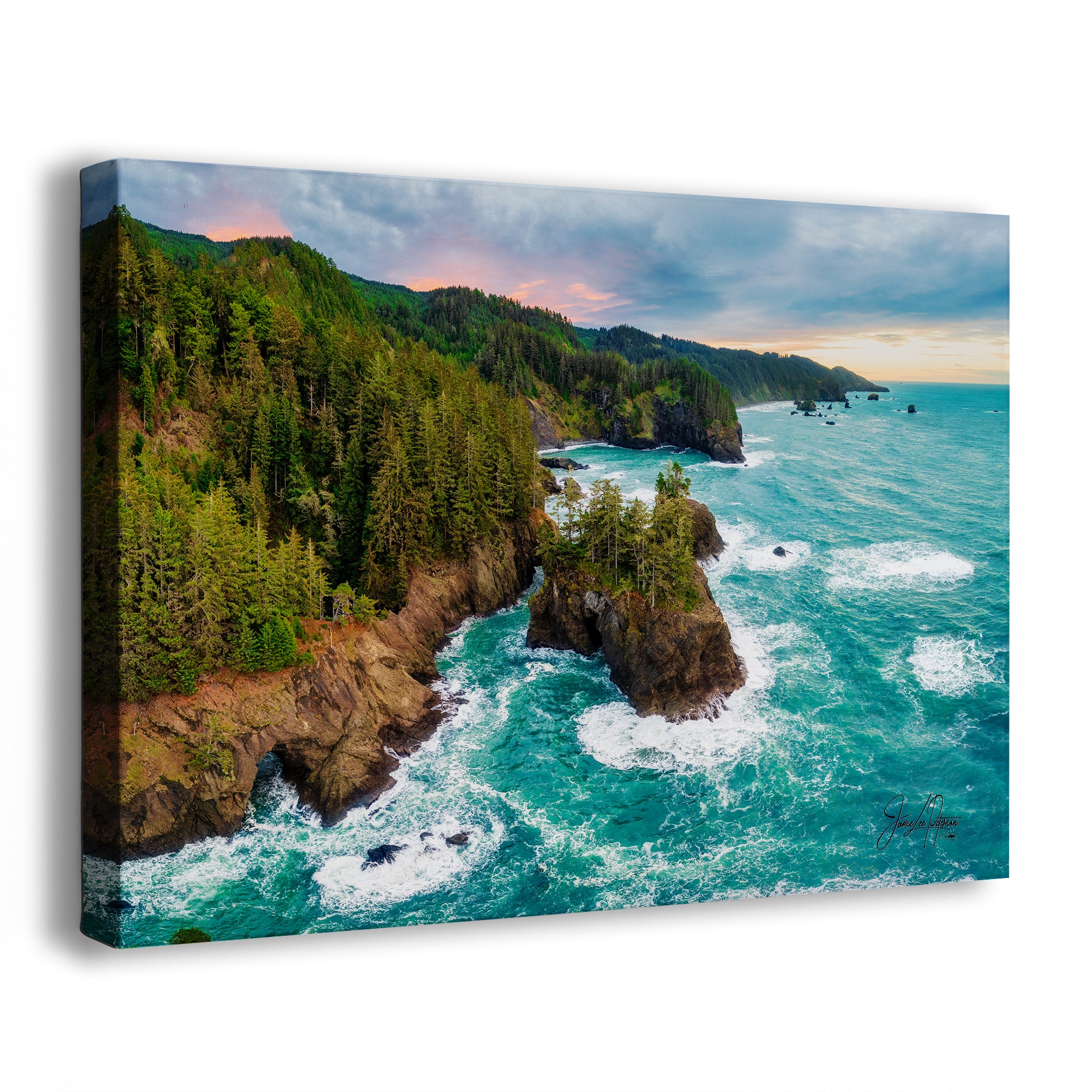 Oregon Coast Ocean Picture, Pacific Northwest Rocky Coastline Nature Photo