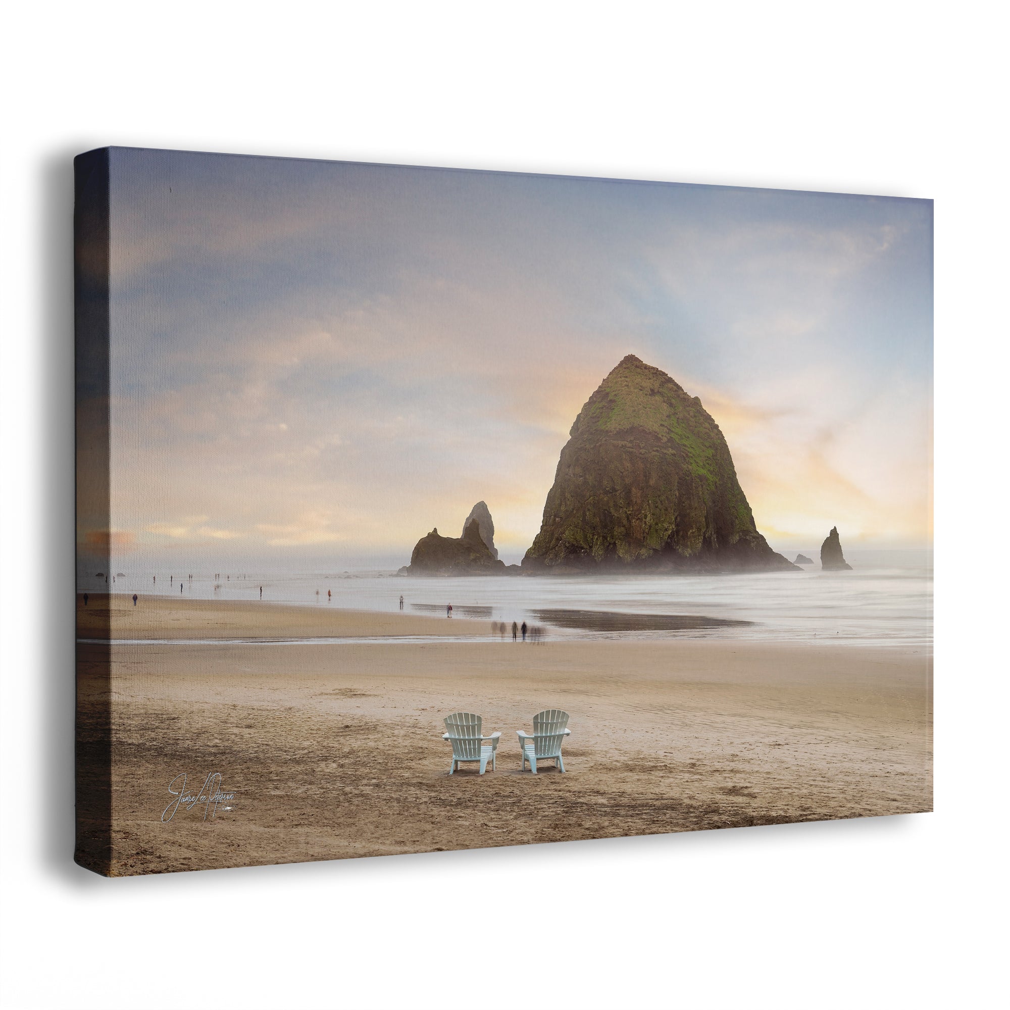 Cannon Beach Oregon Coast Ocean Picture Nature Photo, Haystack Rocks, Coastal Beach House Decor for Ocean Lovers