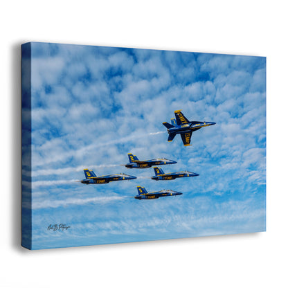 Blue Angels Aviation Artwork, FA-18 Super Hornet Military Aircraft Print