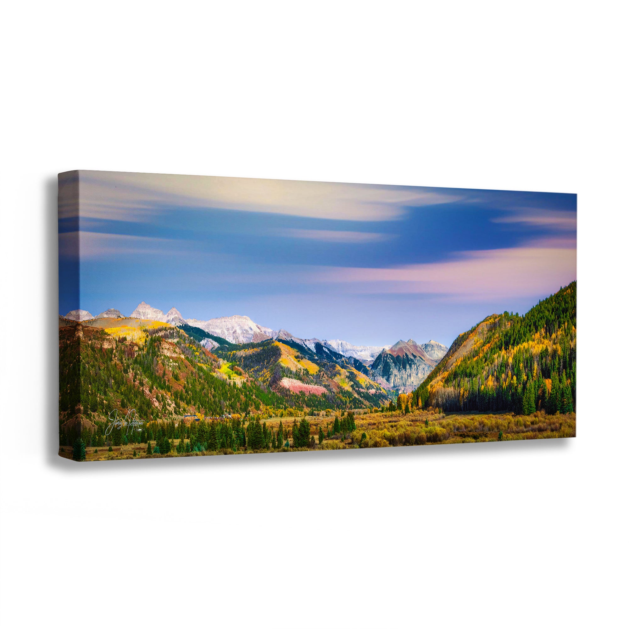 Telluride Colorado San Juan Mountain Picture, Fall Colors Aspen Trees Forest Picture Nature Photo for Relaxation Artwork, Meditation and House Decor