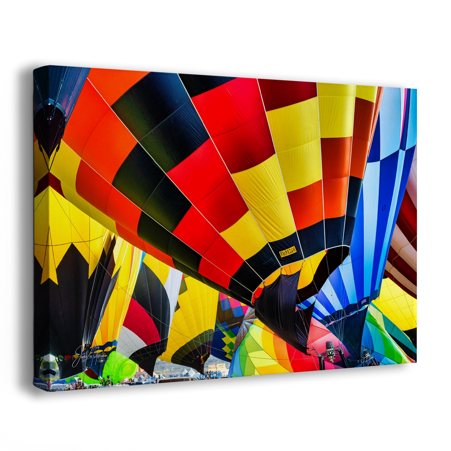 Hot Air Balloon Festival Mass Ascension Close Up | Albuquerque New Mexico Balloon Fiesta Wall Art | Office, Cubicle & House Decor