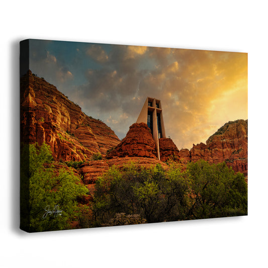 Chapel of the Holy Cross Sedona Arizona Desert Picture, Southwestern Wall Art, Church Landscape Print, Office Decor, Cubicle & Home Wall Art