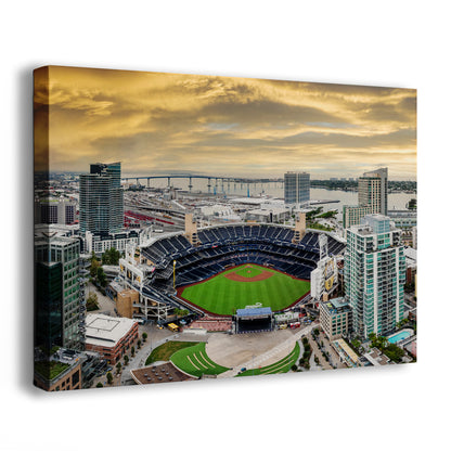 San Diego Padres Baseball Stadium Petco Park Sunset Canvas Print