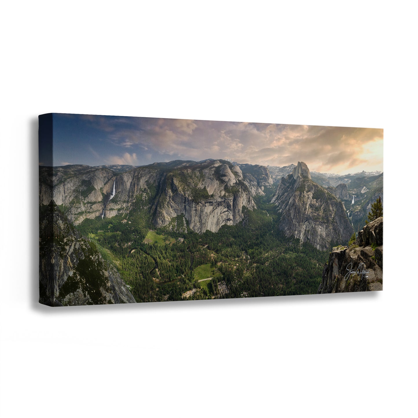 Glacier Point Yosemite National Park Nature Photo Relaxation Artwork, Sierra Nevada Scenic Picture for Meditation, Office, and House Decor