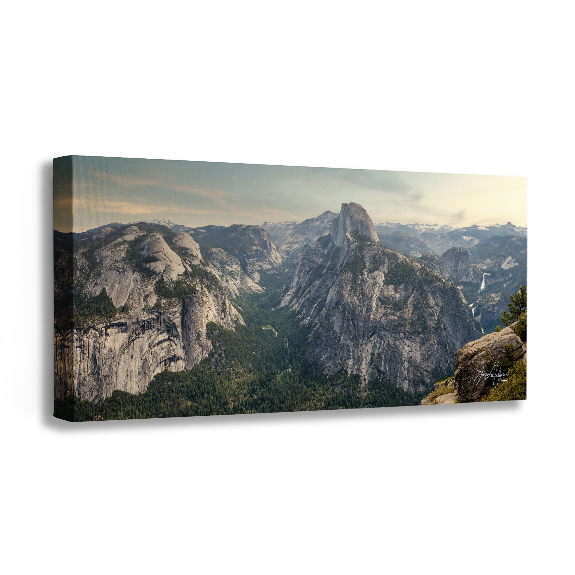 Glacier Point Yosemite National Park Nature Photo Relaxation Artwork of Half Dome for Meditation, Office, and House Decor