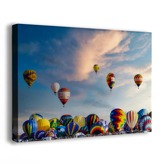 Hot Air Balloon Festival Mass Ascension Photo | Albuquerque New Mexico Balloon Fiesta Wall Art | Office, Cubicle & House Decor