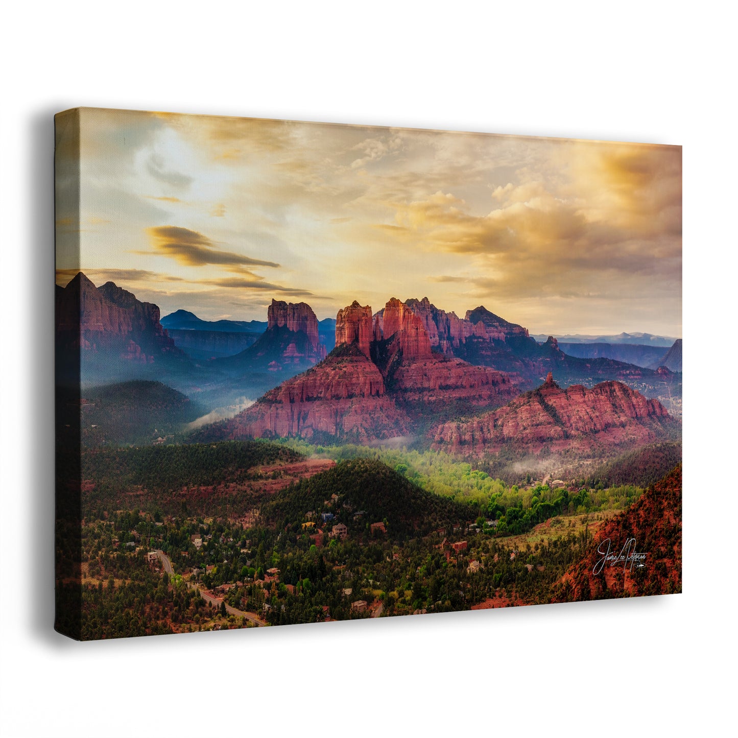 Cathedral Rock View, Sedona Arizona Desert Picture Nature Photo Relaxation Artwork for Meditation, Office, and House Decor