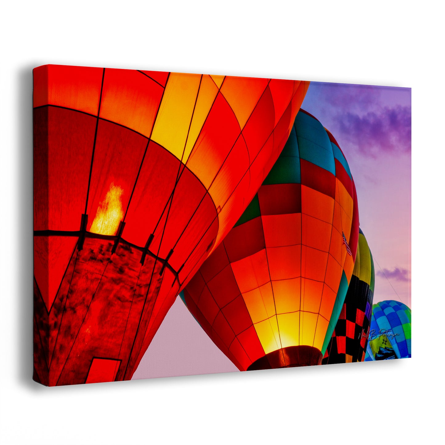 Hot Air Balloon Festival Morning Glow Photo | Albuquerque New Mexico Balloon Fiesta Wall Art | Office, Cubicle & House Decor