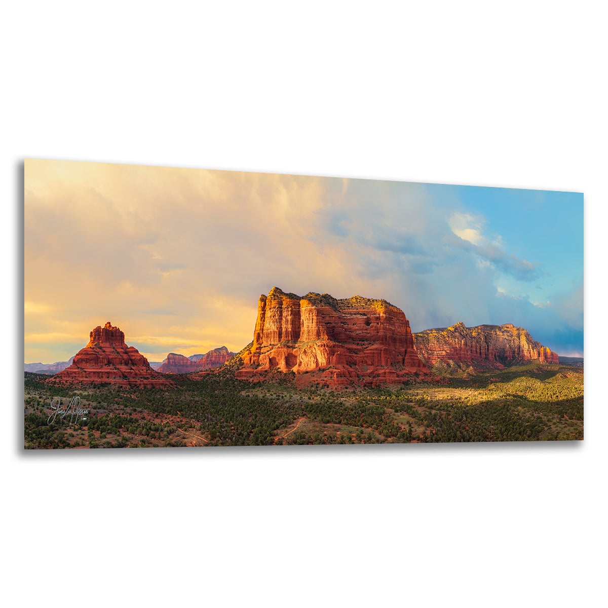 Courthouse Butte & Bell Rock Sedona Arizona Desert Picture, Southwestern Wall Art, Red Rock Scenic Nature Photo, House Decor Gift