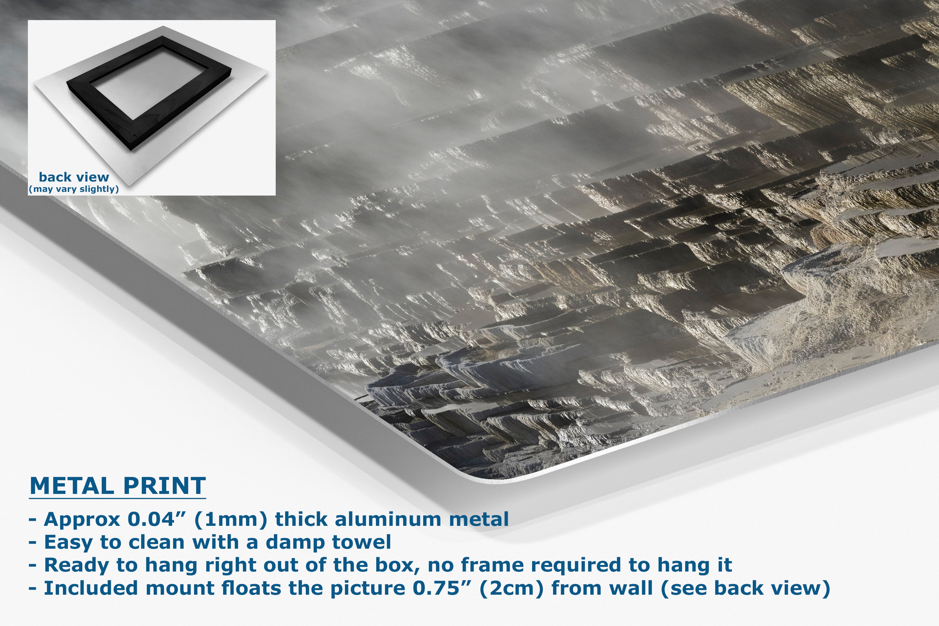 Mammoth Hot Springs Yellowstone National Park Nature Photo | Wyoming Mountain Picture Relaxation Artwork for Meditation or House Decor