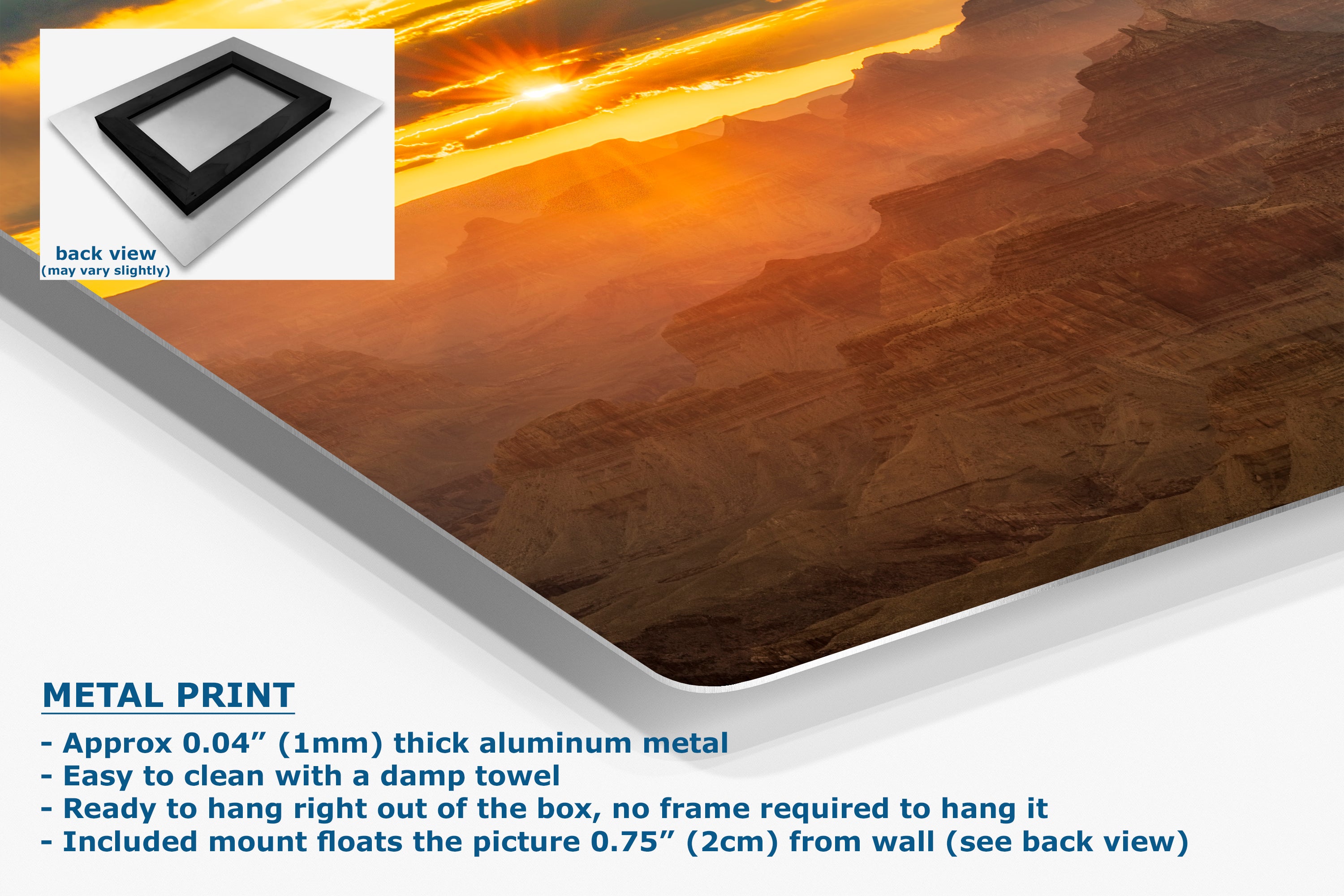 Grand Canyon National Park Sunset, Arizona Desert Picture Nature Photo, Bohemian Style Relaxation Artwork for Meditation, Apartment, Office & House Decor