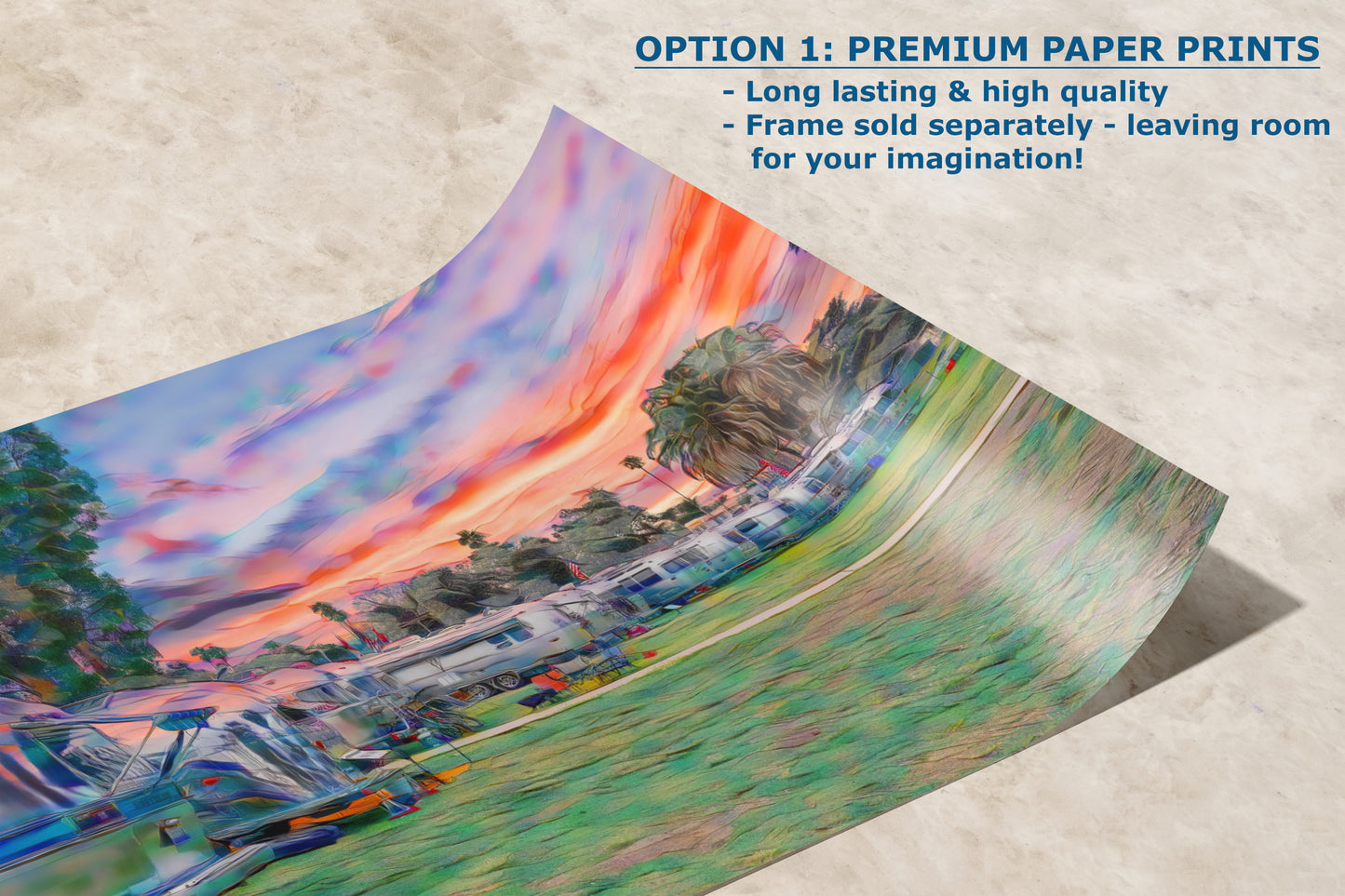 Airstream Travel Trailer Art Camping Decoration