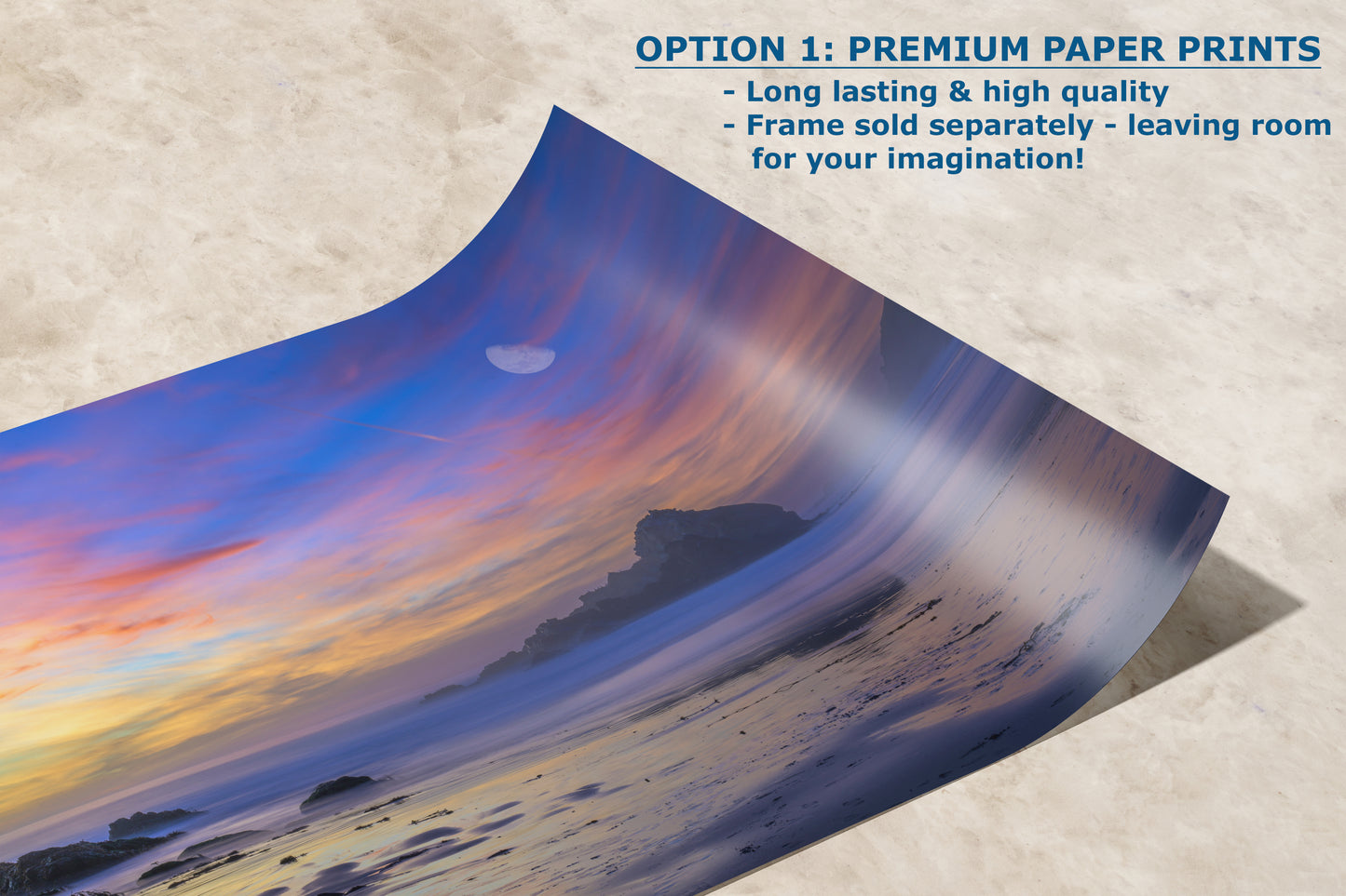 Pfeiffer Beach Sunset, Big Sur California Coastline Ocean Picture Nature Photo, Relaxation Artwork, Meditation, Office House Decor