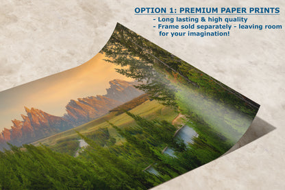 Grand Teton National Park Wyoming Mountain Picture Panorama Nature Photo, Rustic Wall Art, Jackson Hole Scenery, Bohemian Decor