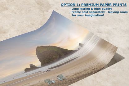 Cannon Beach Oregon Coast Ocean Picture Nature Photo, Haystack Rocks, Coastal Beach House Decor for Ocean Lovers