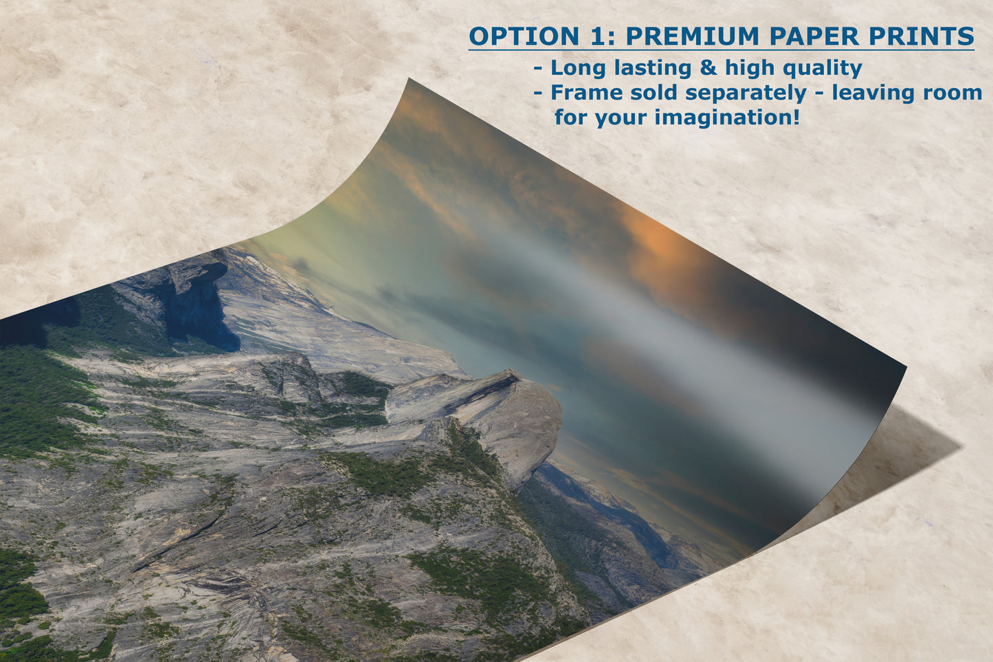 Half Dome Wall Art, Yosemite National Park Nature Photo