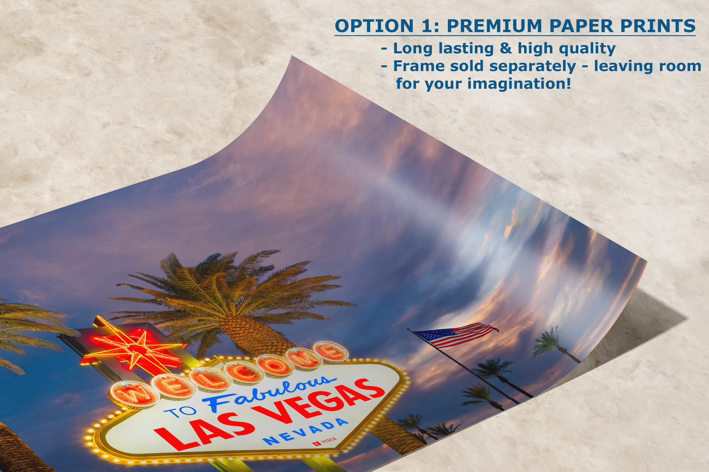 Welcome to Fabulous Las Vegas Nevada Sign Casino Decor, Souvenir Wall Art, Gambling Theme Giant Canvas Print, Neon Sign