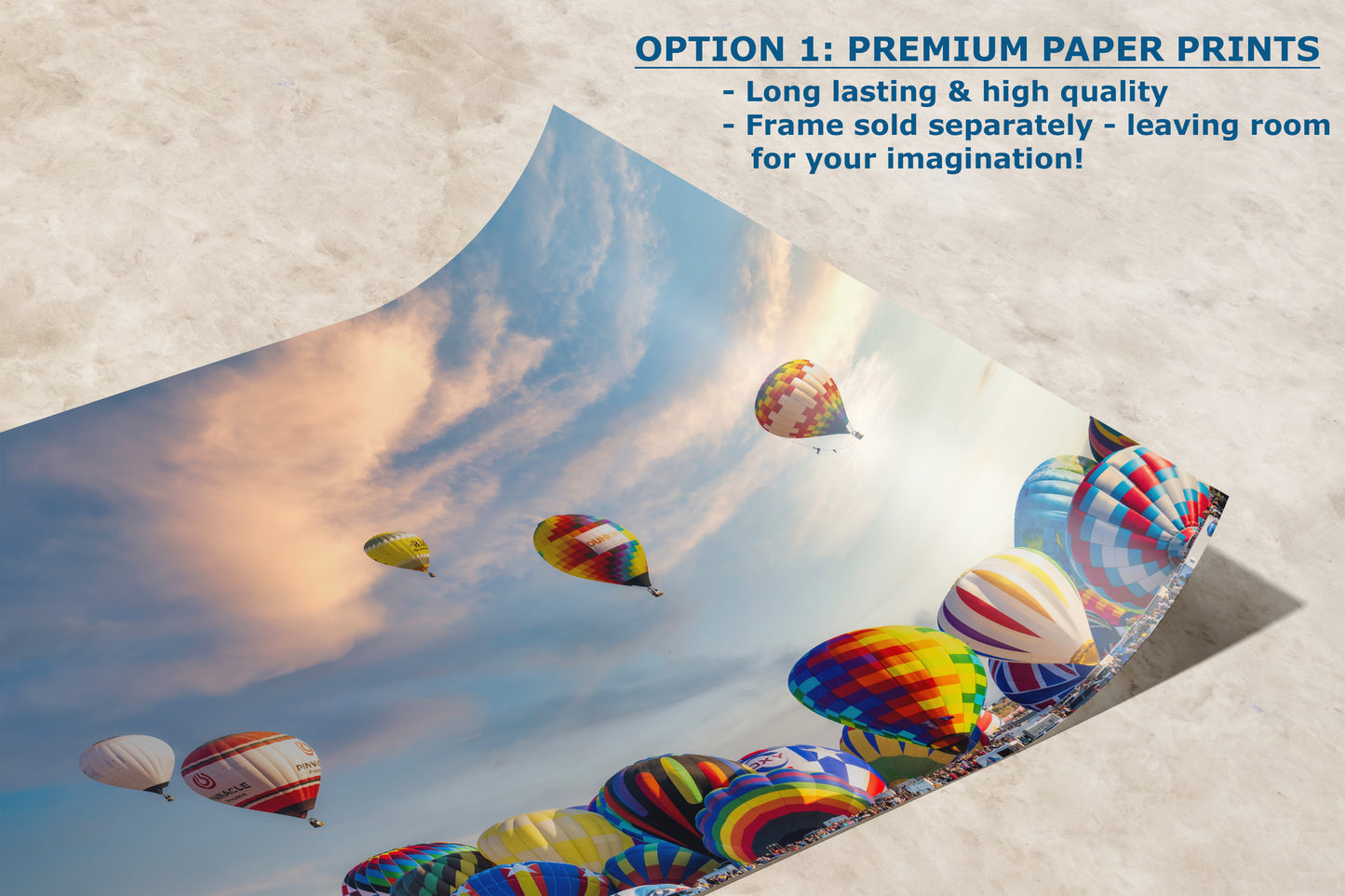 Hot Air Balloon Festival Mass Ascension Photo | Albuquerque New Mexico Balloon Fiesta Wall Art | Office, Cubicle & House Decor