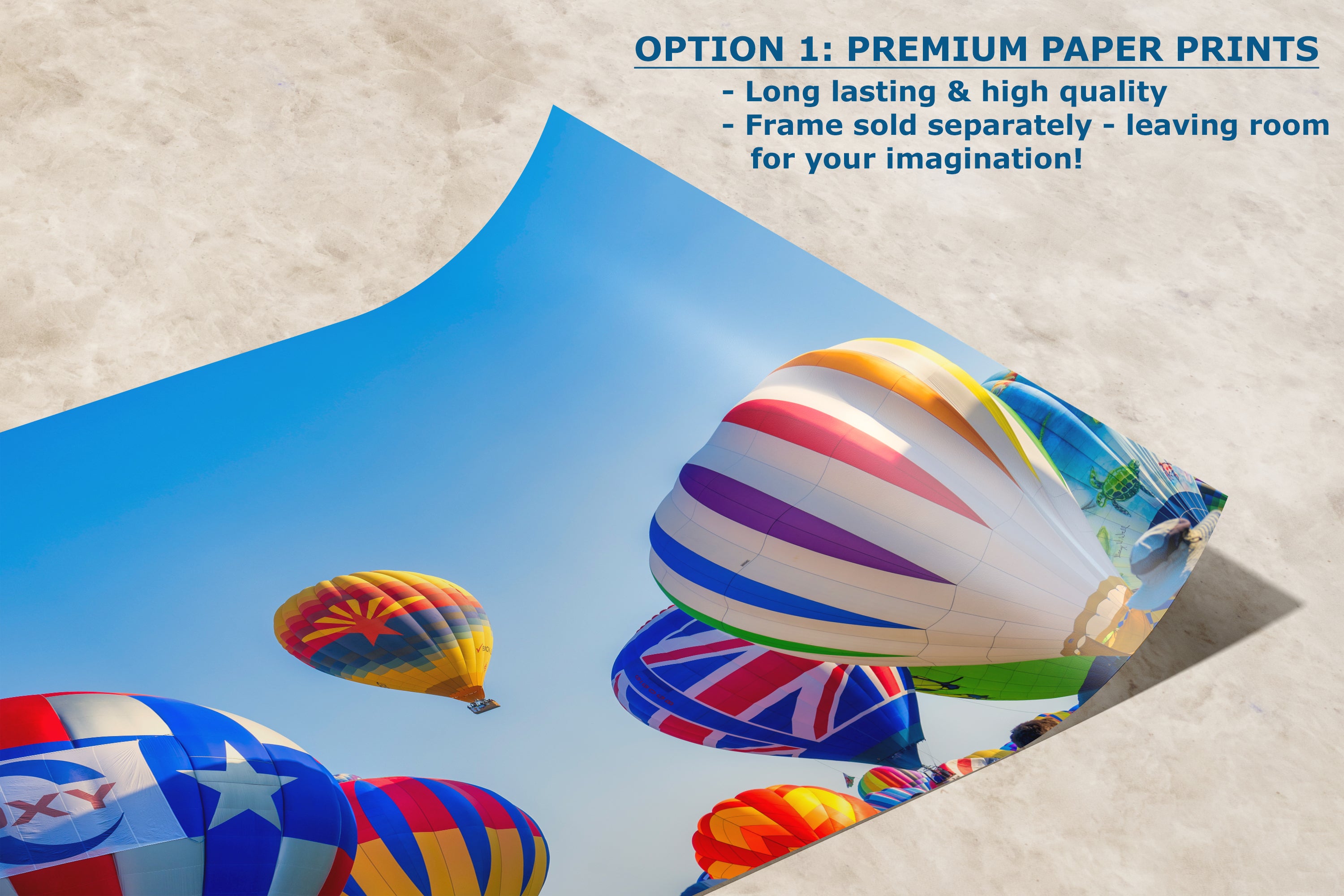 Hot Air Balloon Festival Mass Ascension Arizona Flag, Albuquerque New Mexico Balloon Fiesta Wall Art | Office, Cubicle & House Decor