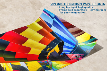 Hot Air Balloon Festival Mass Ascension Close Up | Albuquerque New Mexico Balloon Fiesta Wall Art | Office, Cubicle & House Decor