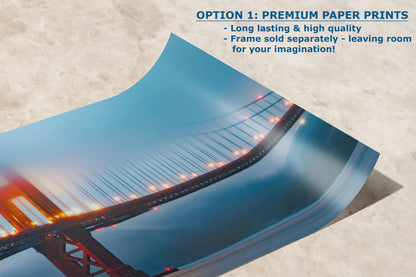 San Francisco Golden Gate Bridge Picture | Romantic Fine Art Photography for Living, Dining, Dorm, or Office