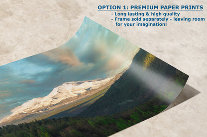 Mount Shasta Mountain Picture Nature Photo, California Mountain Relaxation Artwork for Meditation, Office, Apartment and House Decor