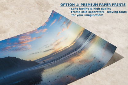 Morro Bay California Coastline Ocean Picture Nature Photo, Morro Rock Reflection, Coastal Relaxation Artwork, Dorm Room, Office & House Decor