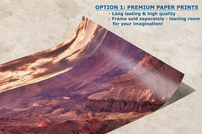 Grand Canyon National Park, Arizona Desert Picture Sunset Nature Photo, Bohemian Style Relaxation Artwork for Meditation, Apartment, Office & House Decor