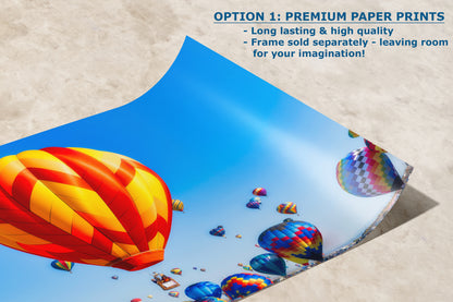 Hot Air Balloon Festival Mass Ascension | Albuquerque New Mexico Balloon Fiesta Wall Art | Office, Cubicle & House Decor