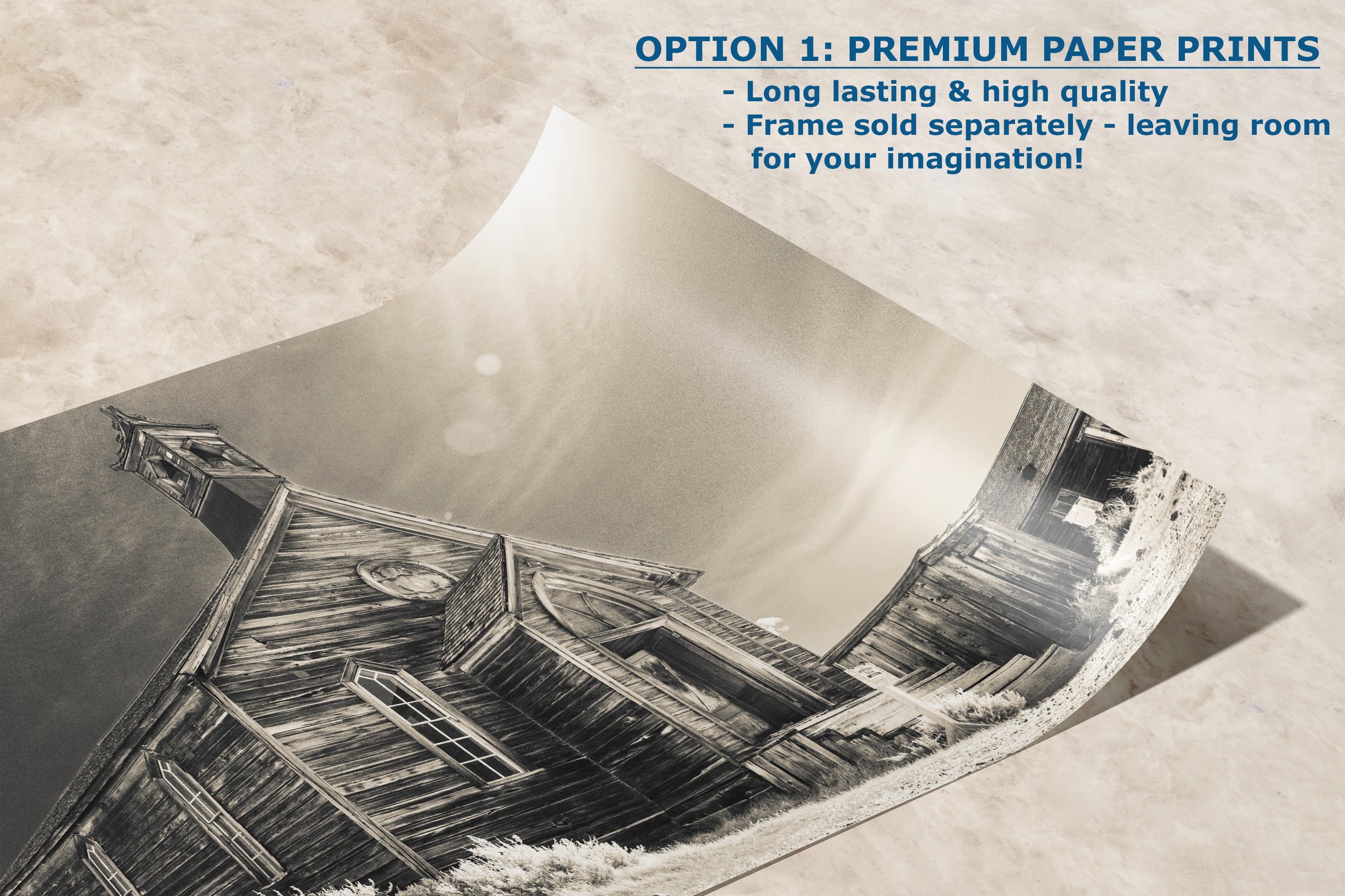 Bodie Ghost Town Western Decor in Sepia, Abandoned Forgotten Towns, Historic California Photography