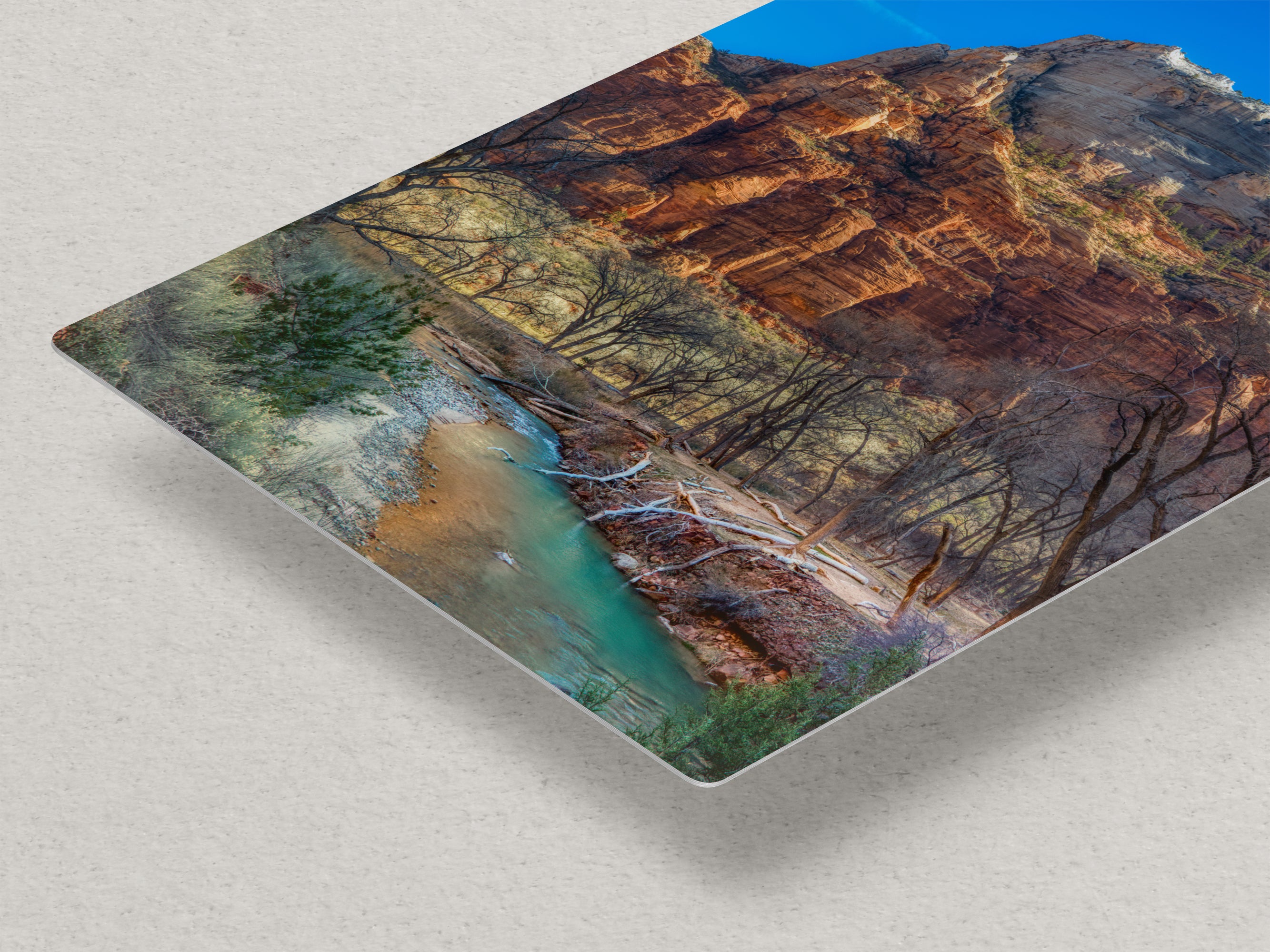 Zion National Park Southern Utah Desert Picture, Southwestern Wall Art, Relaxation Artwork Nature Photo for House Decor