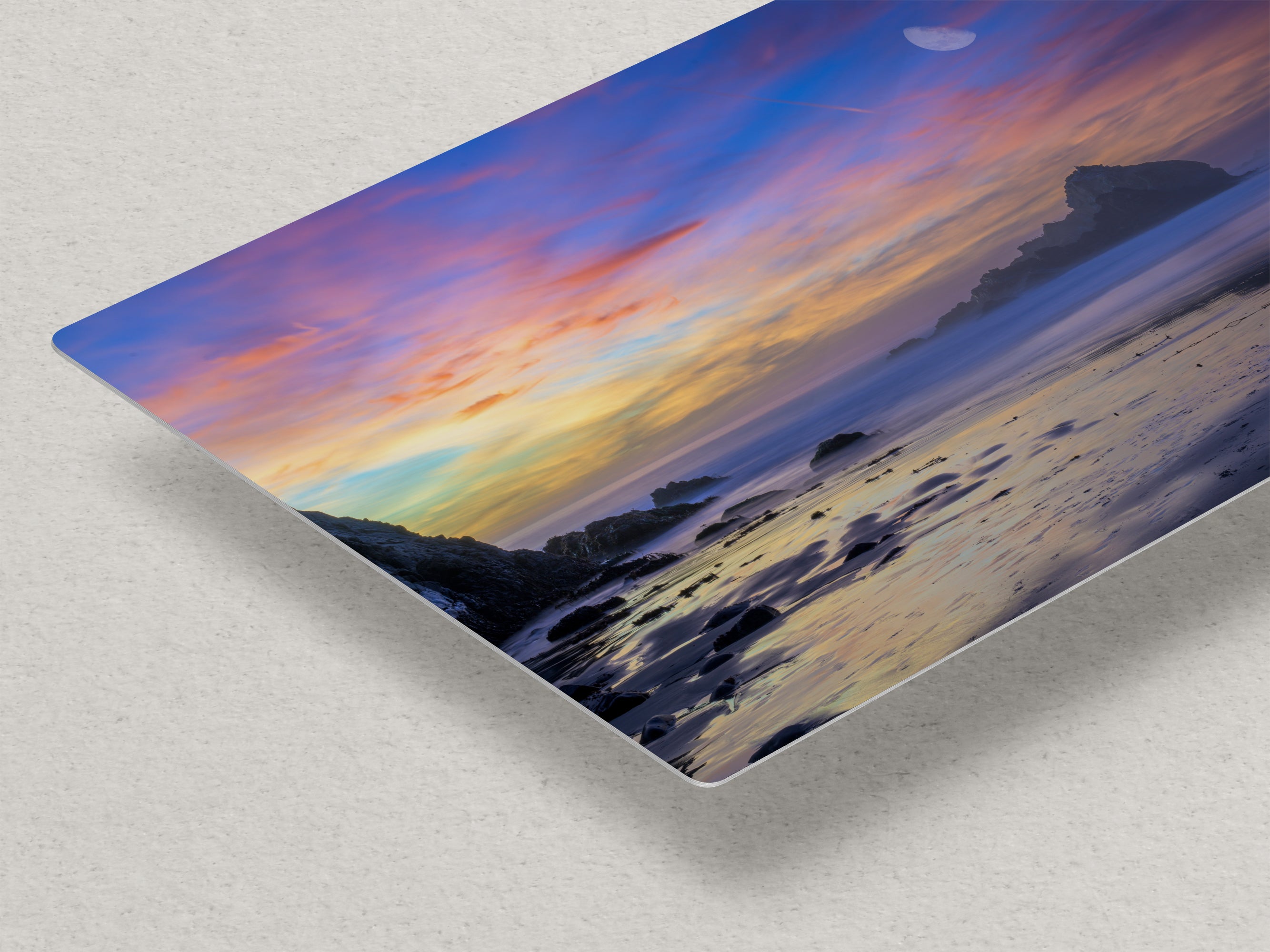Limited Edition Fine Art Photography California Coastline Ocean Picture, Pfeiffer Beach Purple Sunset