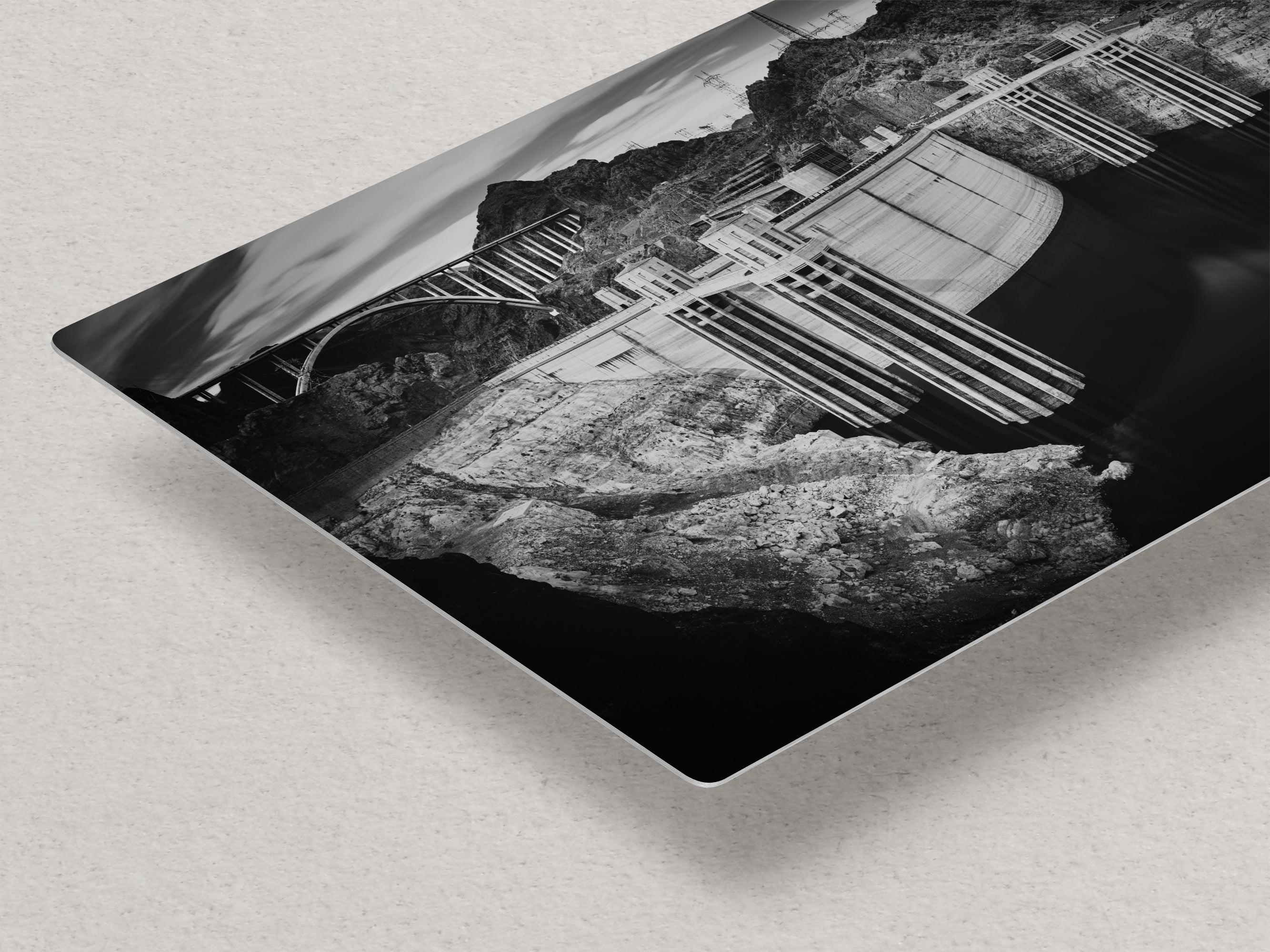 Hoover Dam Wall Art Print | Black and White USA Landmark Decor | Nevada Colorado River Photography | Office, Dorm, Apartment Decor