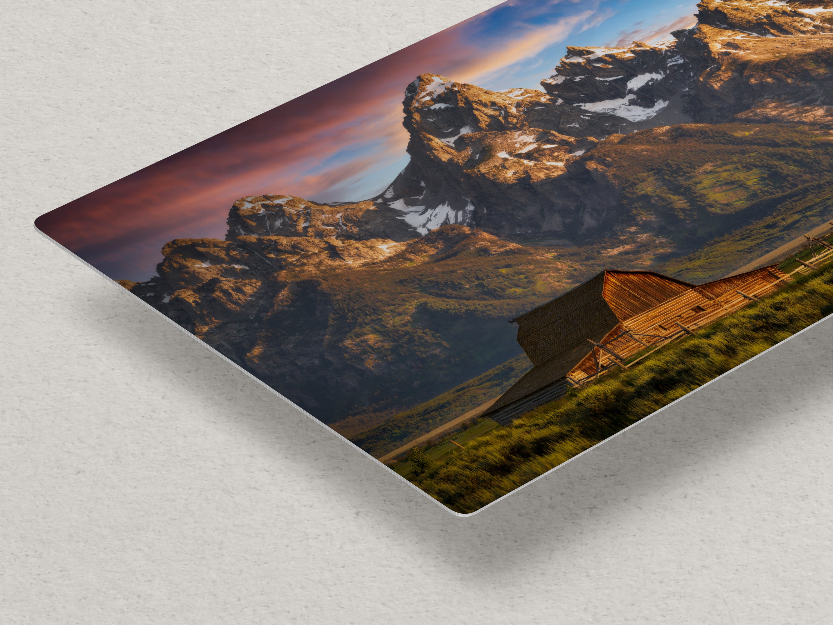 Mormon Row Grand Teton National Park Nature Photo, Moulton Barn Mountain Picture Relaxation Artwork for Meditation, Office, House Decor