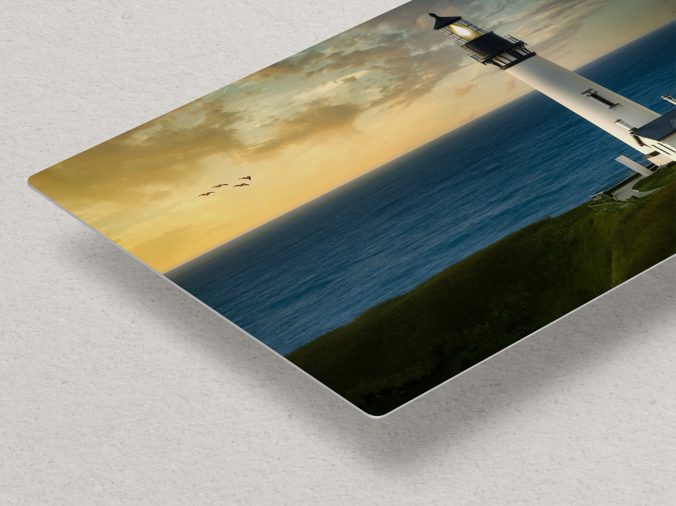 Yaquina Head Lighthouse Picture, Oregon Coast Ocean Picture, Pacific Northwest Beach Photo Wall Art for Office and Relaxation