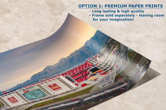 San Francisco 49ers Football Stadium Wall Art | Levi's Stadium Bay Area Decor NFL Fan Gift for Man Cave or Game Room