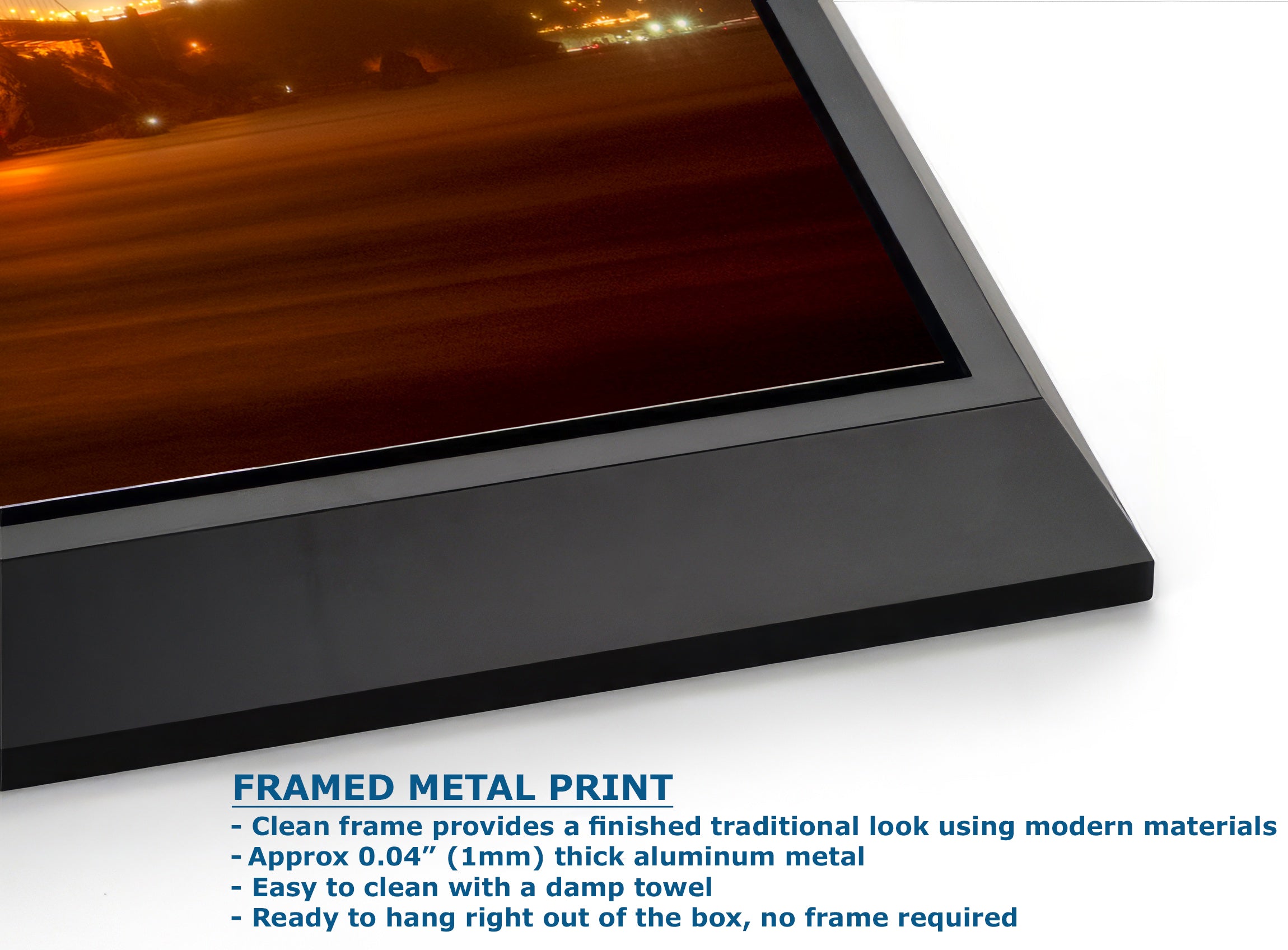 Limited Edition Fine Art Photography Bridge Picture, San Francisco's Glowing Golden Gate