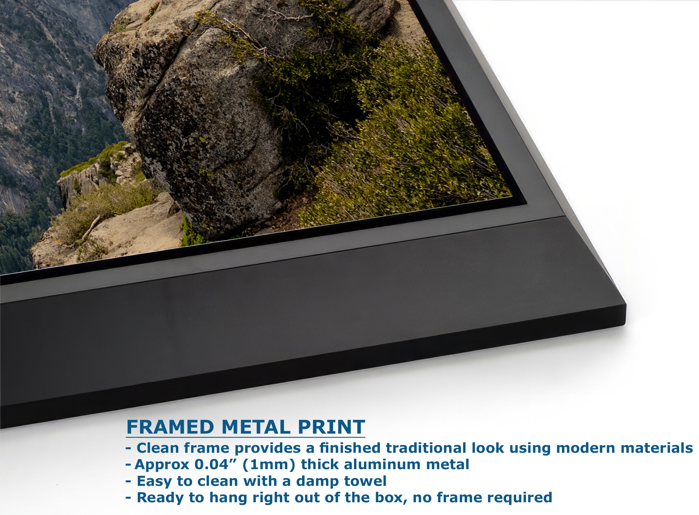 Glacier Point Yosemite National Park Nature Photo Relaxation Artwork of Half Dome for Meditation, Office, and House Decor