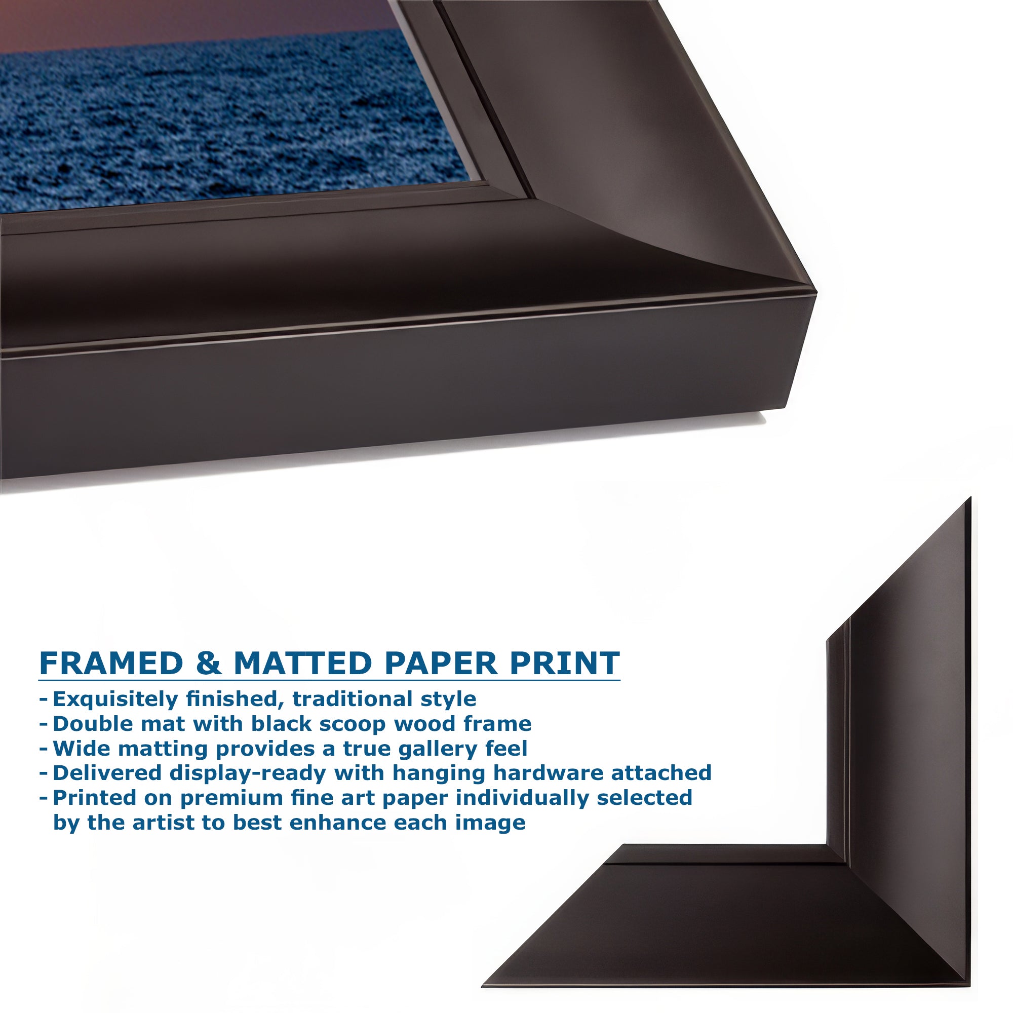 Limited Edition Fine Art Photography, Ocean Picture California Coastline Sunset Through Clouds