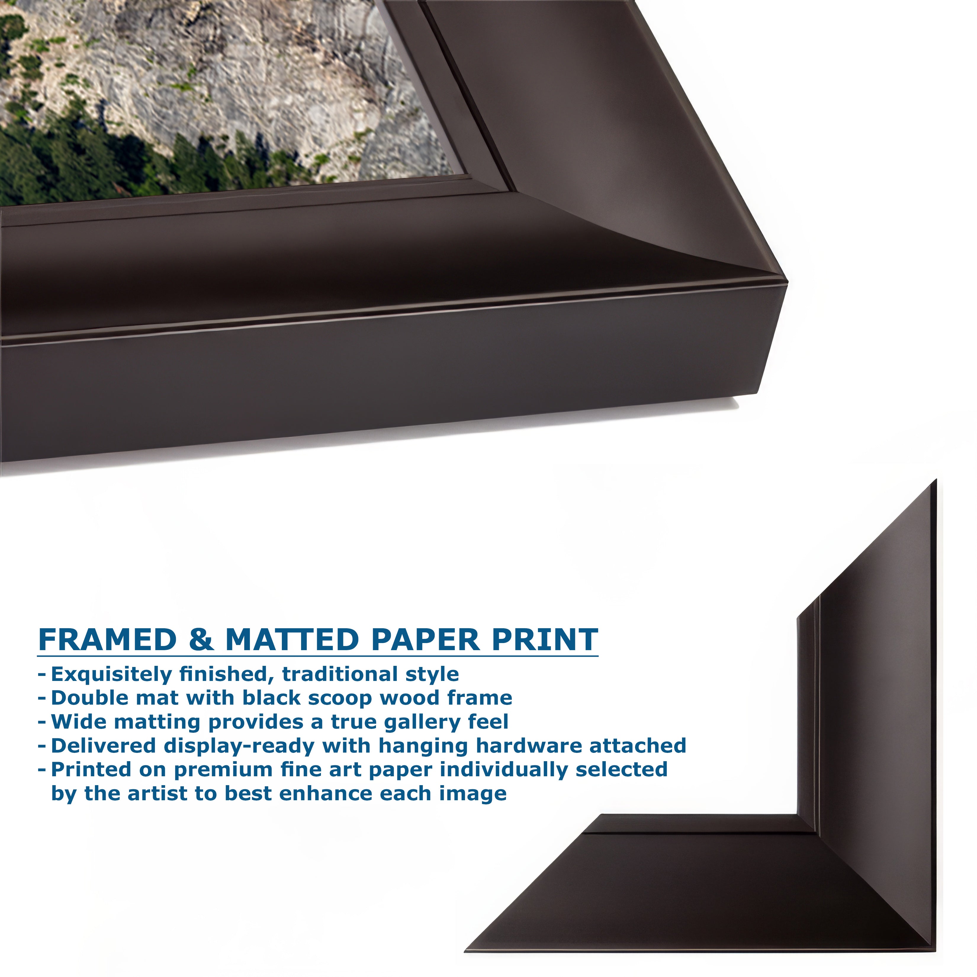 Yosemite Wall Art, Glacier Point Mountain Landscape Nature Photo