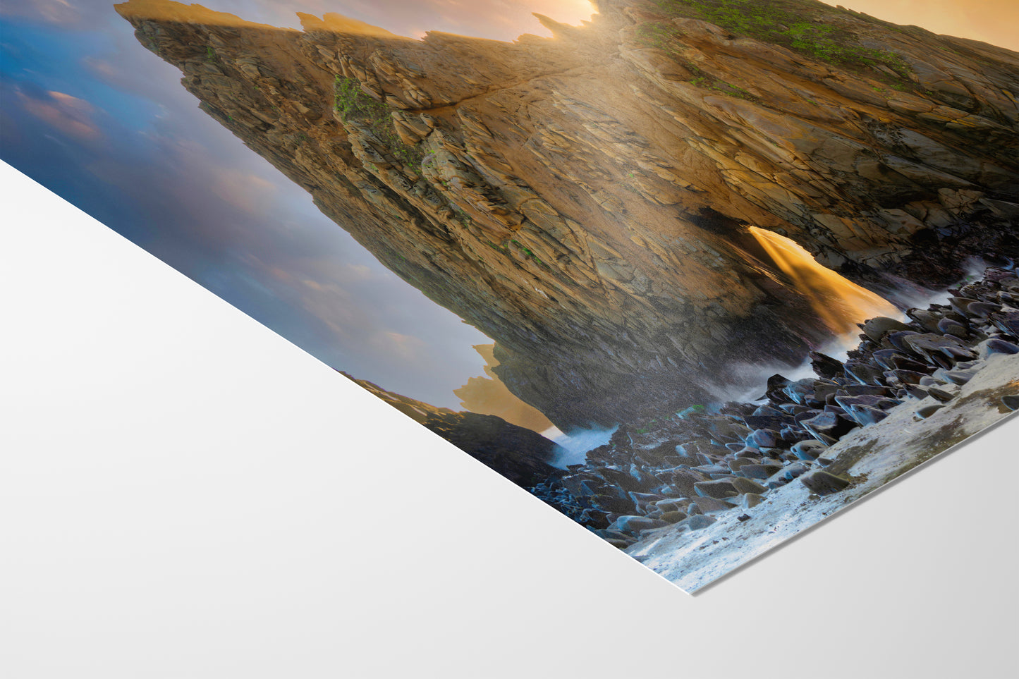 Pfeiffer Beach Big Sur California Coastline Ocean Picture Nature Photo of Keyhole Arch, Relaxation Artwork, Meditation, Office House Decor