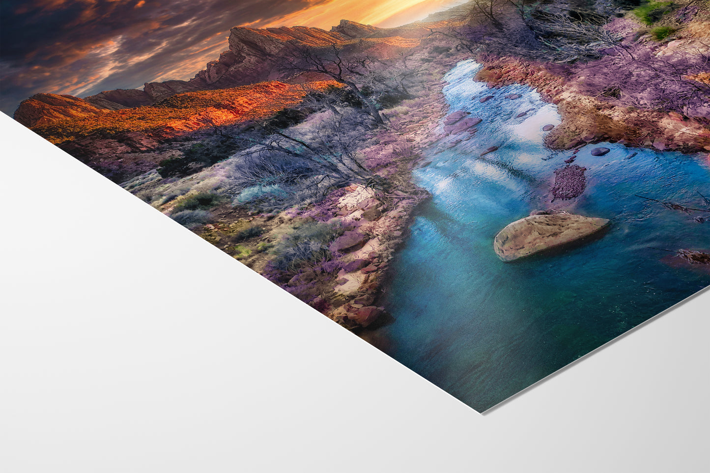 Zion National Park, Watchman, Southern Utah Desert Picture, Southwestern Wall Art, Relaxation Artwork Nature Photo for House Decor