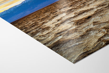 Death Valley National Park California Desert Picture Nature Photo, Badwater Basin Salt Flats and Telescope Peak Sunset Photo for House Decor